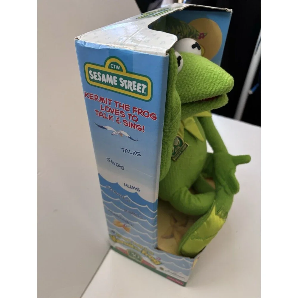 Vintage 1999 Magic Talking Kermit The Frog Sesame Street 30th Anniversary  Talks